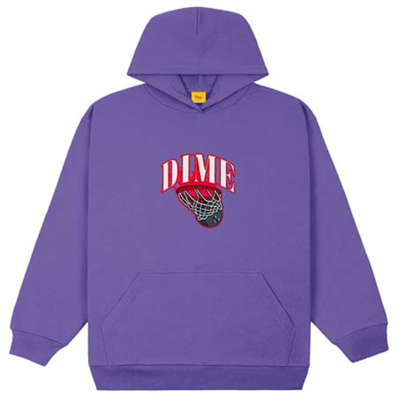 Dime Basketbowl Patch Pullover Hooded Sweatshirt Iris Small