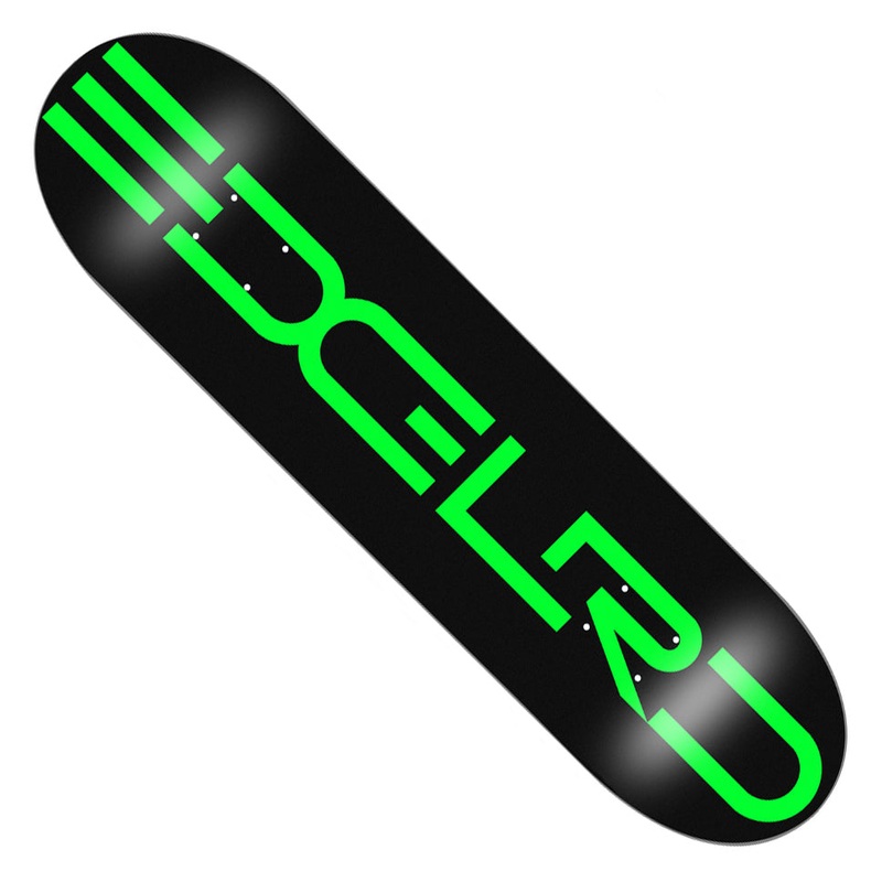 Edglrd Tech Script Team Deck Black/ Green 8.5 x 32.12 WB:14.5