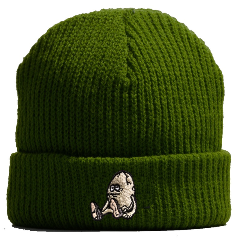 Heroin Skateboards Egg Beanie Olive Green One Size Fits All