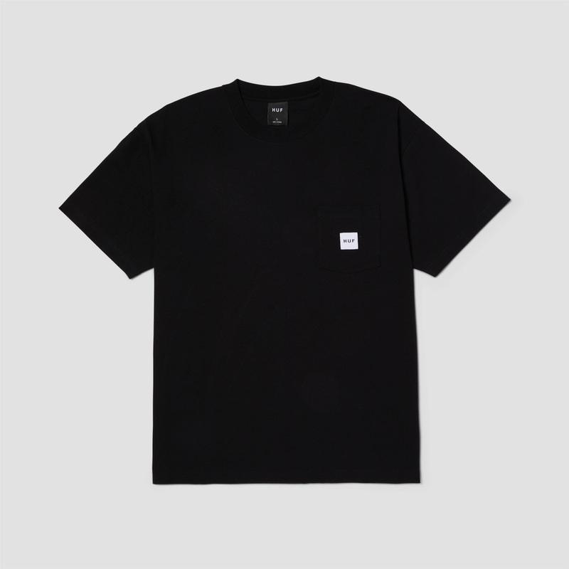 HUF Huf Set Box Logo Shortsleeve Pocket T-Shirt Black Small