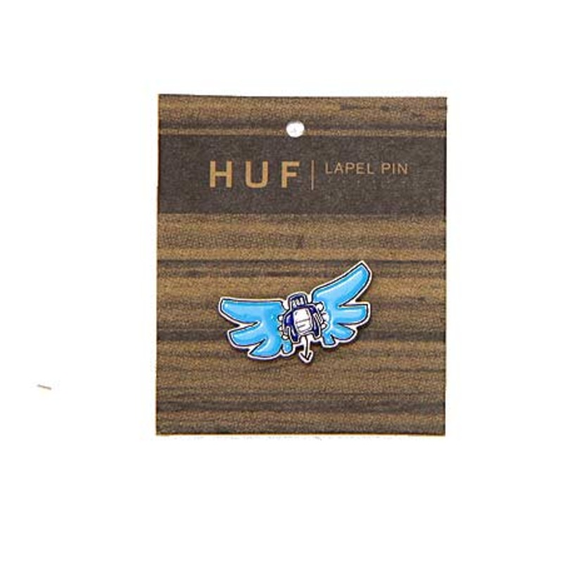 HUF HUF x SLAP Butterfly Label Pin Blue N/A