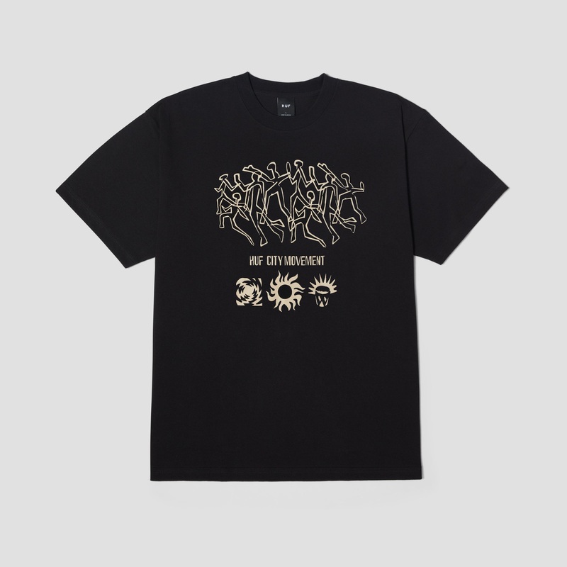HUF Movement Shortsleeve T-Shirt Black Small