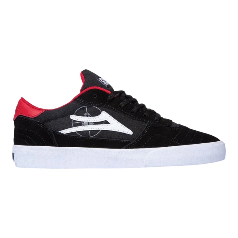 Lakai x Public Enemy Shoes Cambridge Black/Red Suede 8