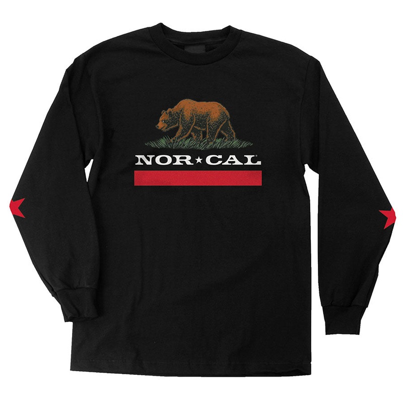 New Republic Nor Cal Mens L/S T-Shirt Black S