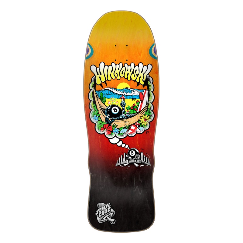 Santa Cruz Winkowski 8Ballr Day Dream 10.35″ Shaped Skateboard Deck