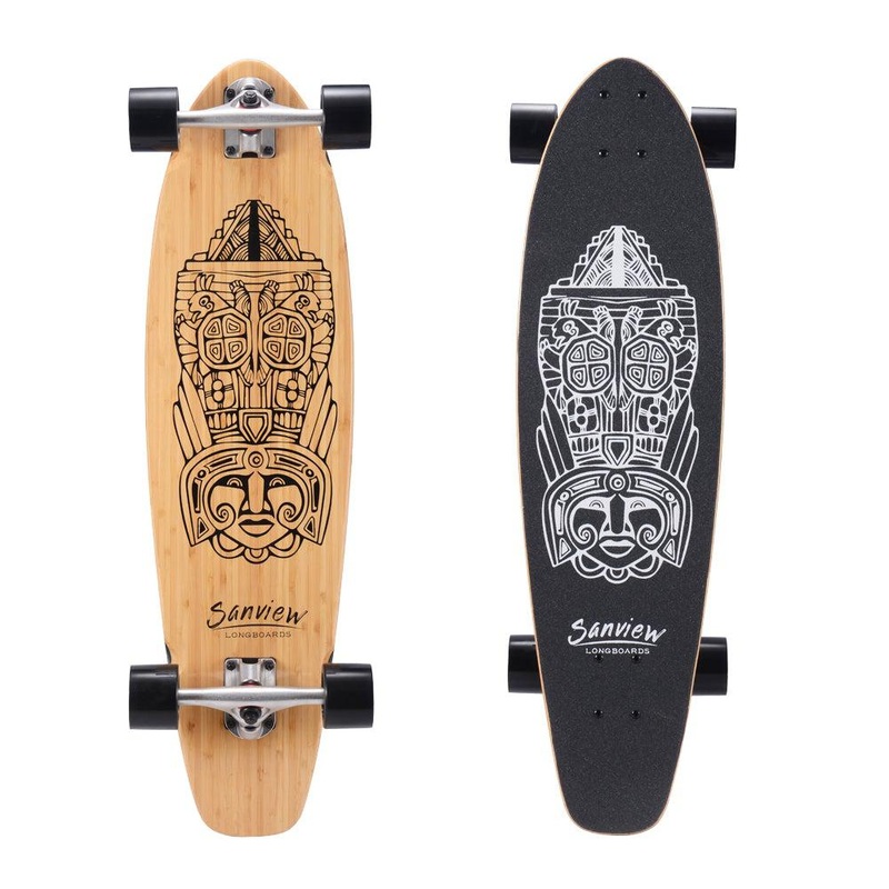 Sanview Totem 34″ Cruiser Kicktail Longboard Complete