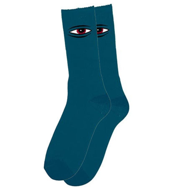 Toy Machine Sect Eye Embroidered Crew Socks Ocean One size fits all