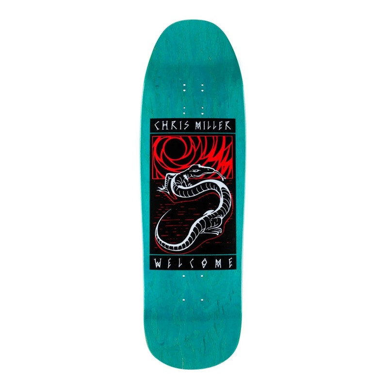 Welcome Miller Lizard on Gaia Teal – 9.6″ 9.6″ Shaped