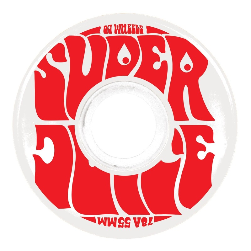 55mm Mini Super Juice White 78a OJ Skateboard Wheels White 55mm