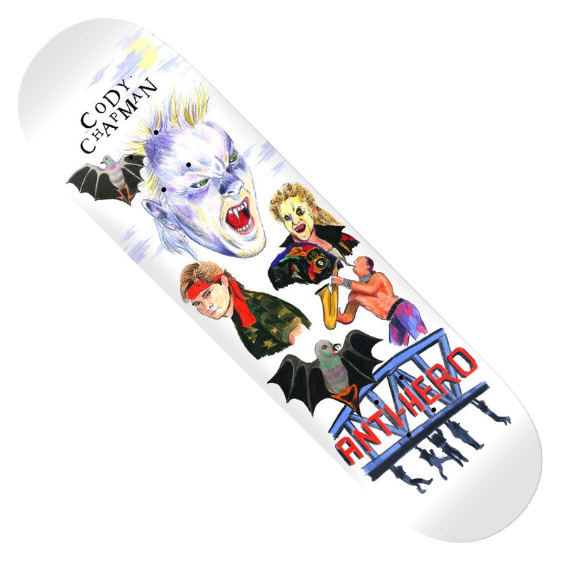 Anti-Hero Cody Chapman Still Believe White Deck White 8.5 x 31.85 WB:14.25