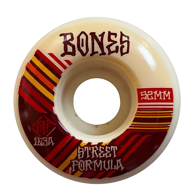 Bones – 52mm – STF Retros 103a V4 Wide – White 52mm