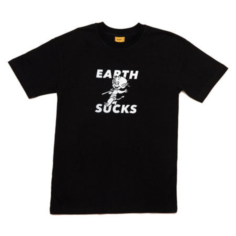 Carpet Company Earth Sucks T Shirt Black Small