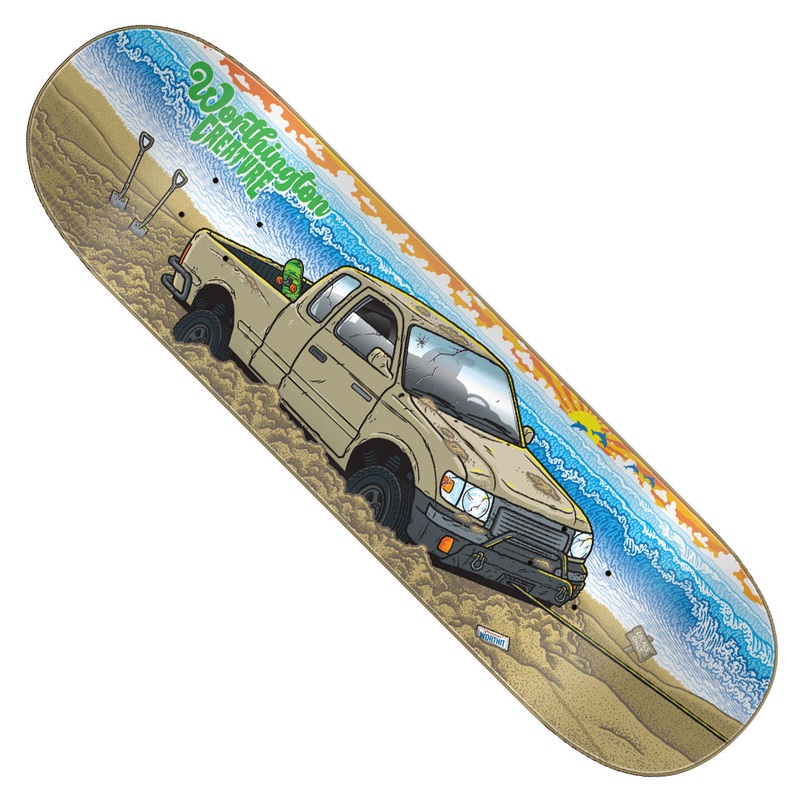 Creature Skateboards Worthington Paradise VX Deck Multicolor 8.6 x 32.11 WB:14.626