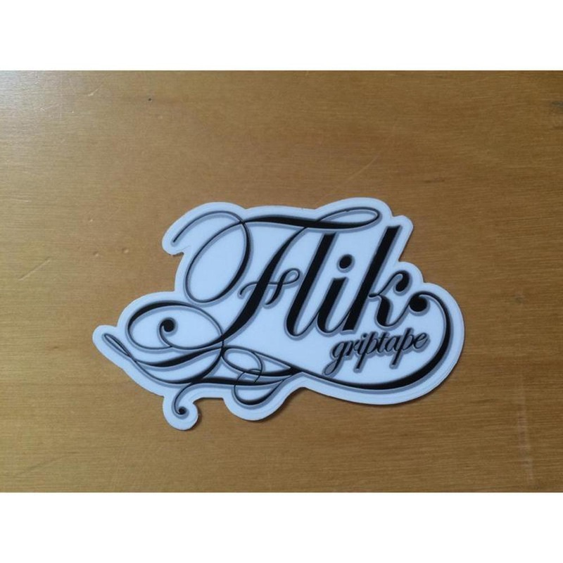 Longboard Skateboard Flik Griptape Stickers – Black