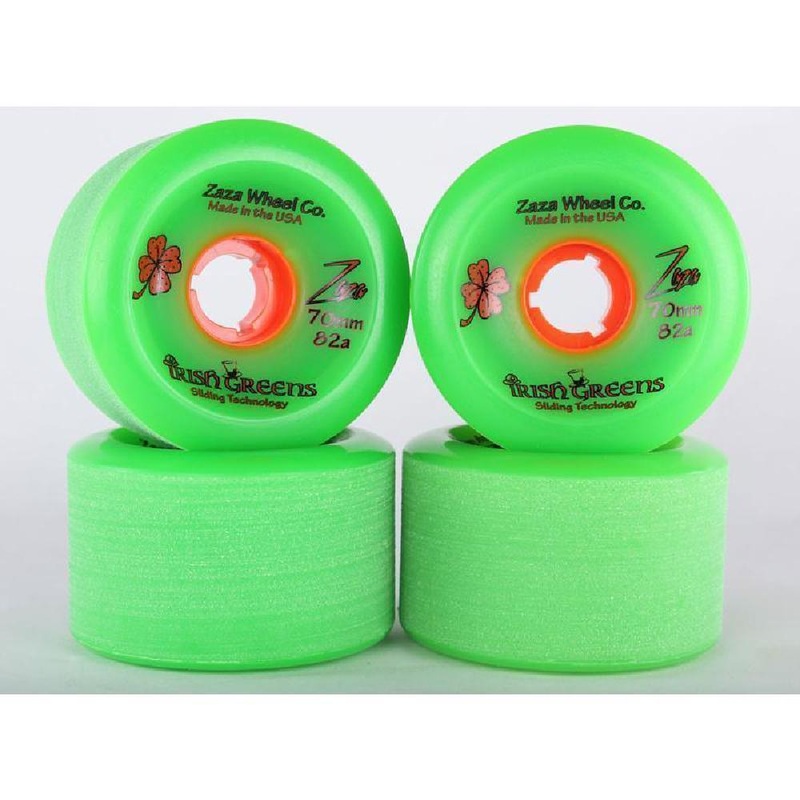 Longboard Sliding Wheels Zaza Irish Green Zaza 70mm 82a