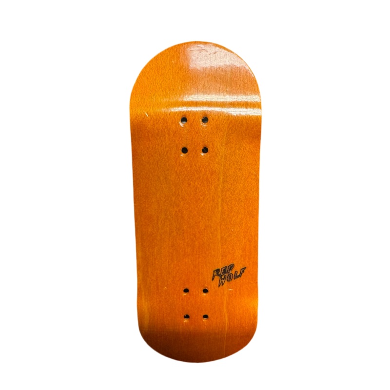 RedWolf Blank Orange Fingerboard Deck 34.5mm Popsicle – Reg Short Shape