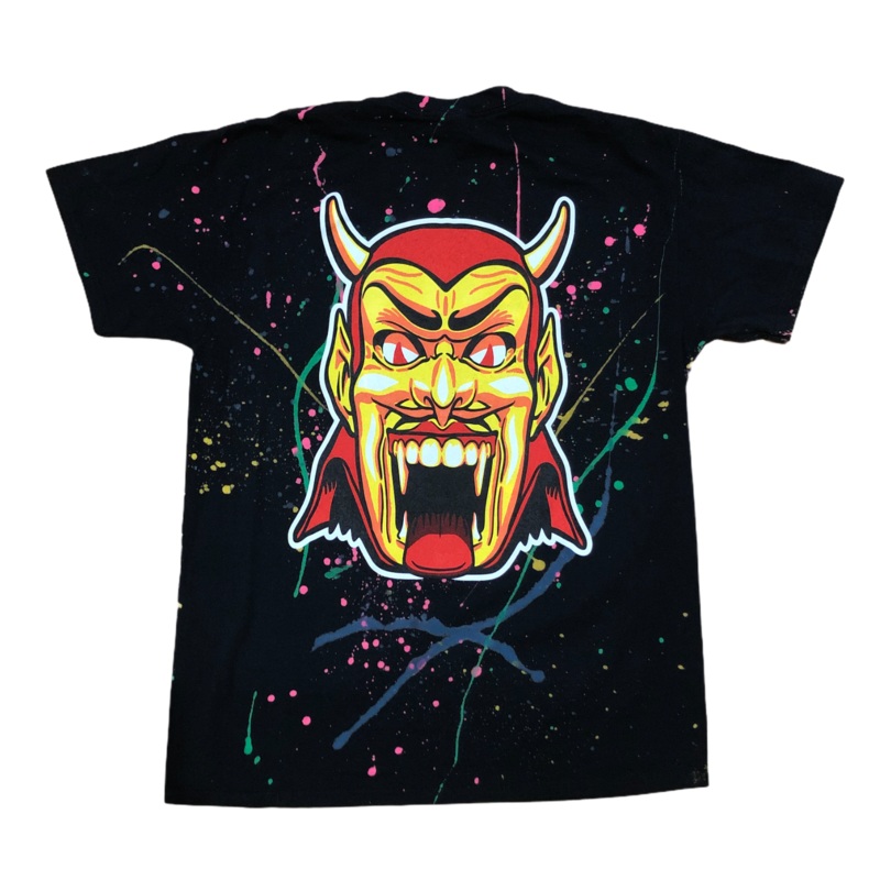 RELIEF DANTE T SHIRT SPLATTER BLACK S