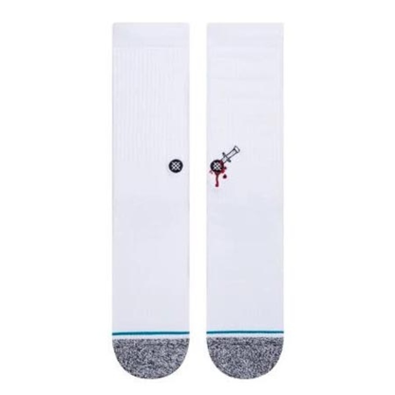 Stance Kader Sylla Signature Crew Socks White Large