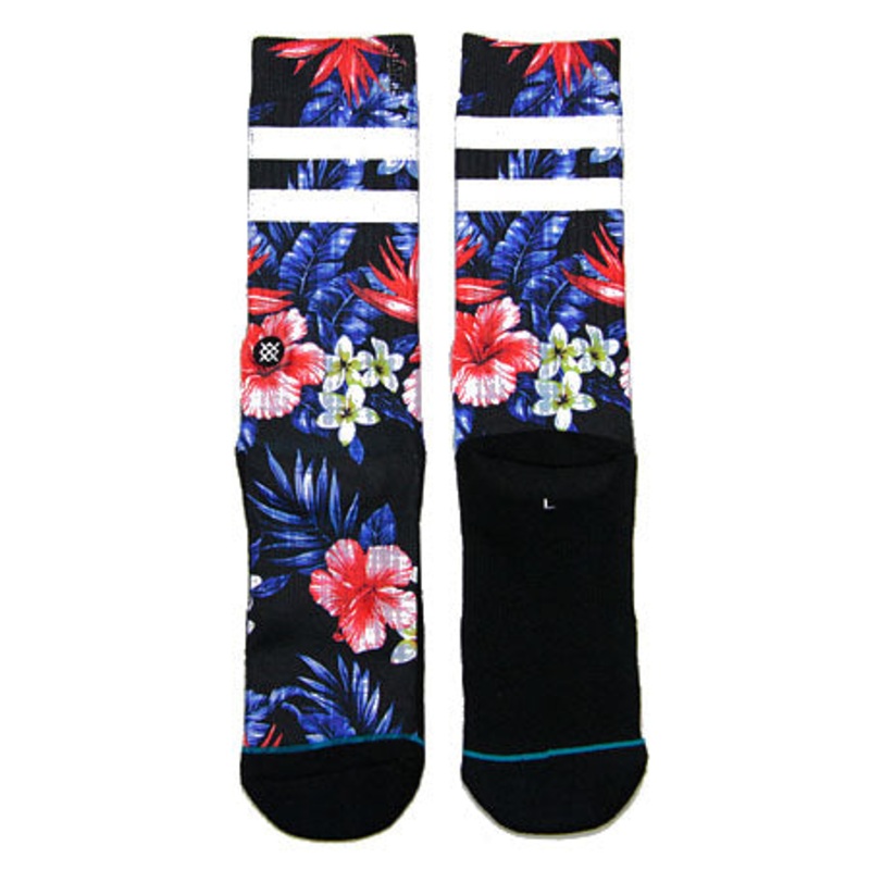 Stance Lounge Bird Crew Socks Black Large