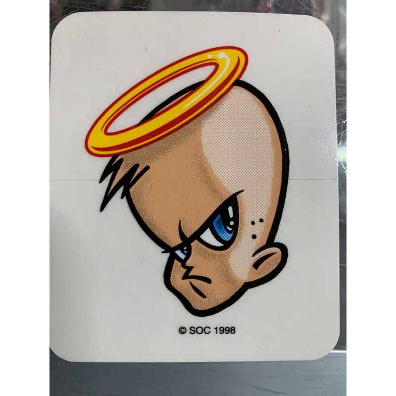 Vintage Powell Skate Angel Decal-CLEAR