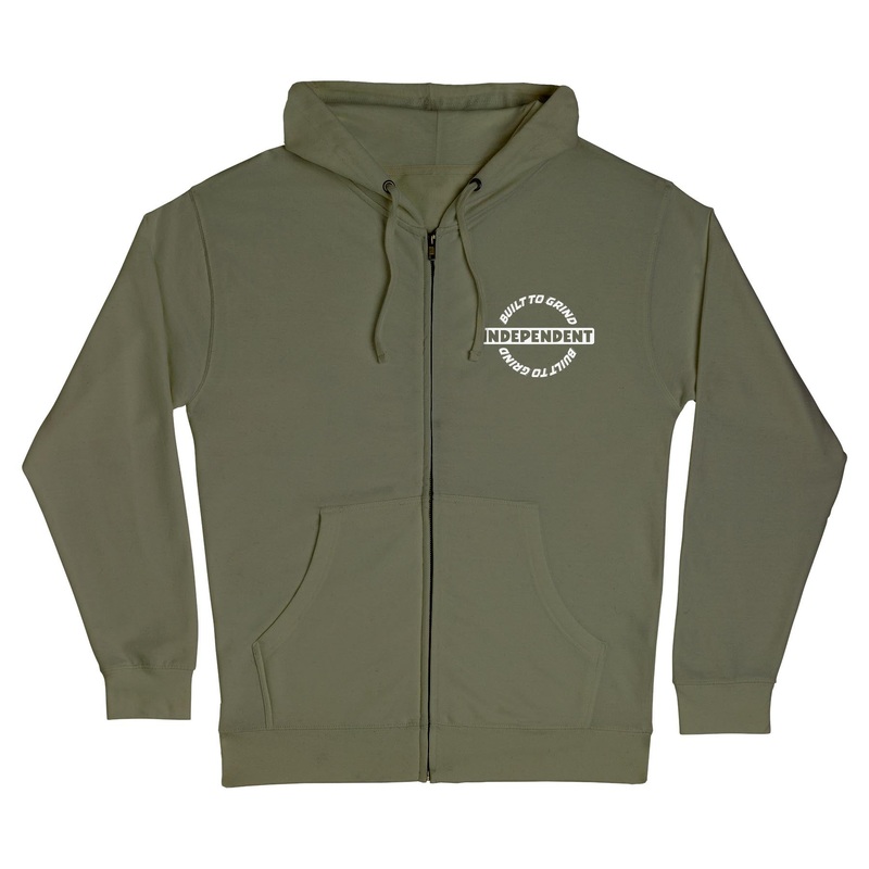 Bar-rier Mens Independent Zip Hoodie Army S