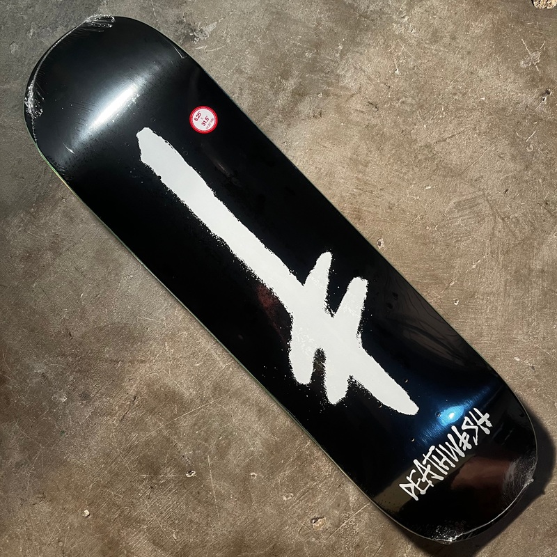 Deathwish Skateboards – Gang Spray Deck – Black / White 8.25″