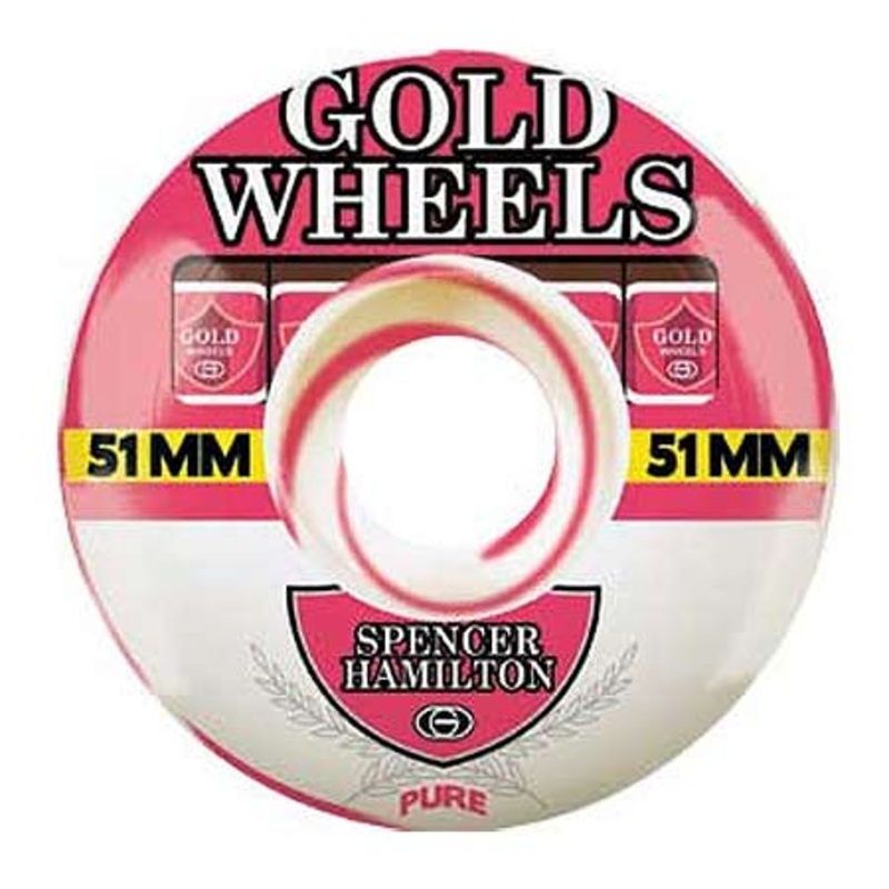 Gold Wheels Spencer Hamilton Strawberry Sweets Wheels Red 51mm