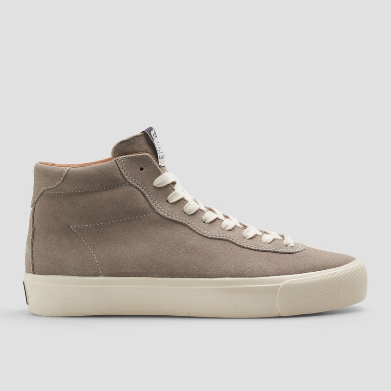 Last Resort AB VM001 HI Suede Skate Shoes Fog Grey / White UK3