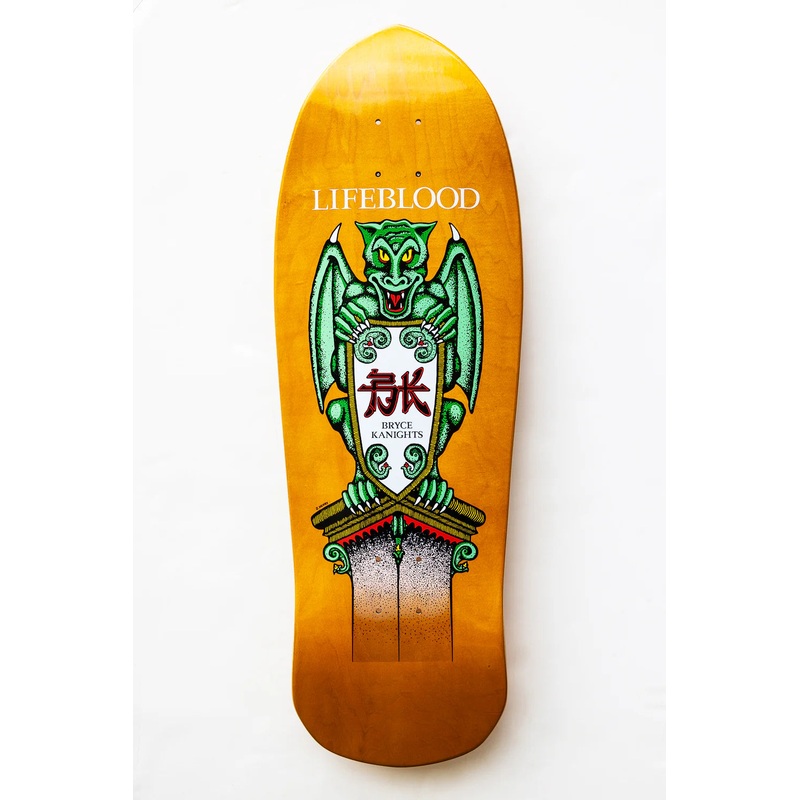 Lifeblood Skateboards “Bryce Knaights- Gargoyle” 10.25 Autographed deck