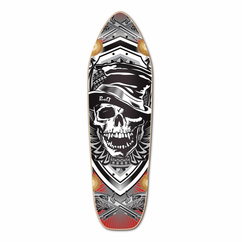 Punked Mini Cruiser Skull Hat Deck Deck