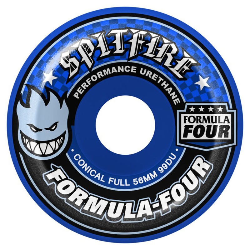Spitfire Formula Four 99D Conical Full Blue Wheels Blue 56mm