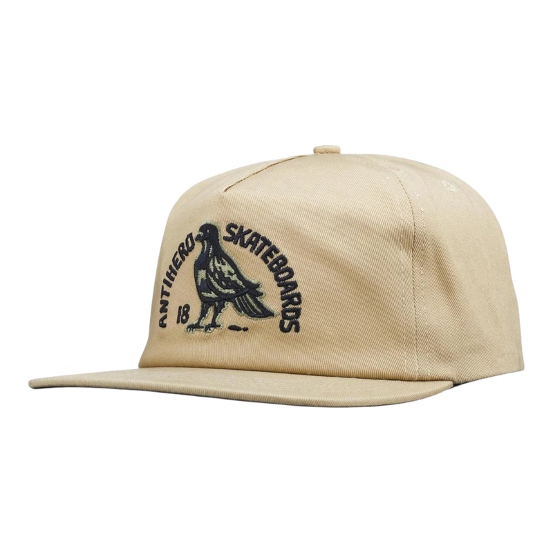 Anti Hero Clubhouse Snapback Hat Tan/Black OS