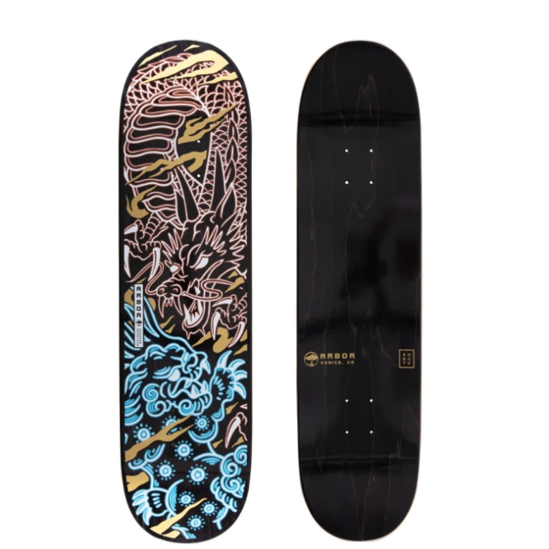 Arbor Skateboards Shuriken Dragon foo Skateboard Deck 8.25″ Deck only 8.25