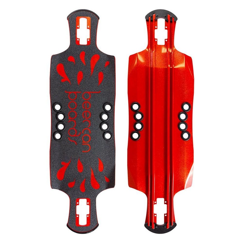 Beercan Red 35″ Oat Soda Drop Through Longboard Deck Deck