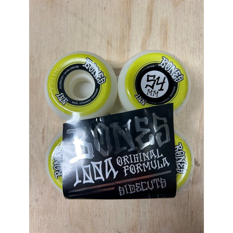 BONES WHEELS SIDECUT 100’S 54 V5 OG FORMULA 100A 4PK 54 mm