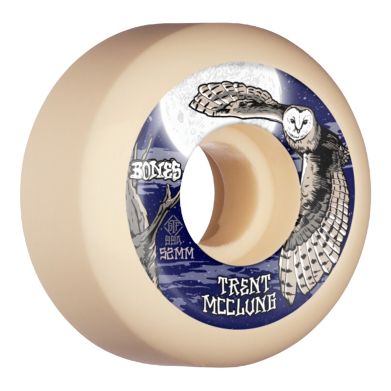 Bones Wheels STF Pro Trent McClung Barn Owl 52mm V5 Sidecut 99A 52mm