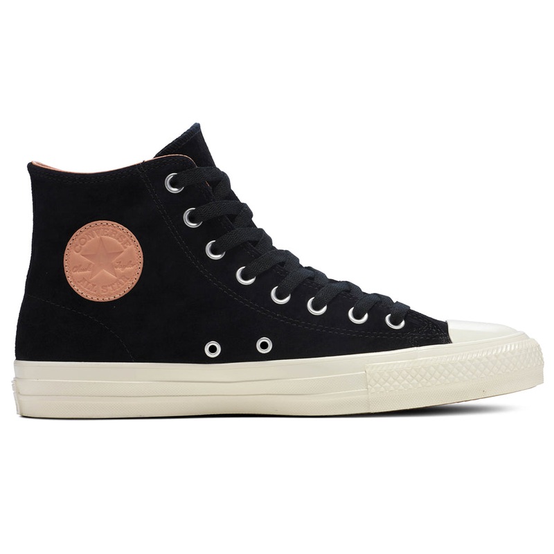 Converse CTAS Pro Hi Nubuck Black Vachetta Beige Shoes Black/ Vachetta Beige 7