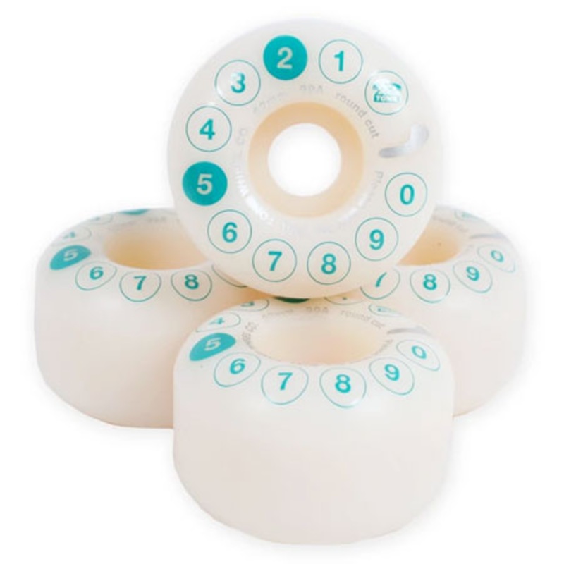 Dial Tone Rotary Classic Round Cut 99a Wheel White 52mm