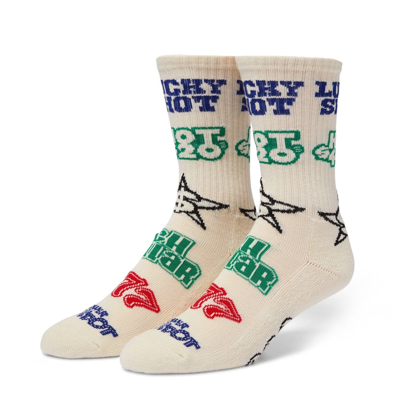 HUF Lucky Crew Sock Natural