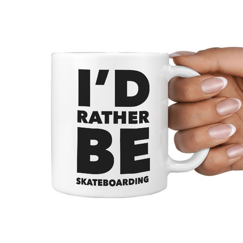 I’d Rather Be Skateboarding Mug