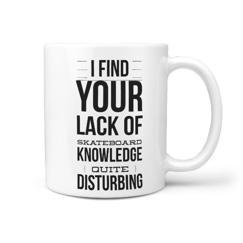 I Find Your Lack of Skateboard Knowledge Quite Disturbing Coffee Mug | gift idea