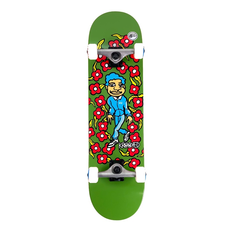 Krooked 8.25″ Classic Sweatpants XI Complete Skateboard Green