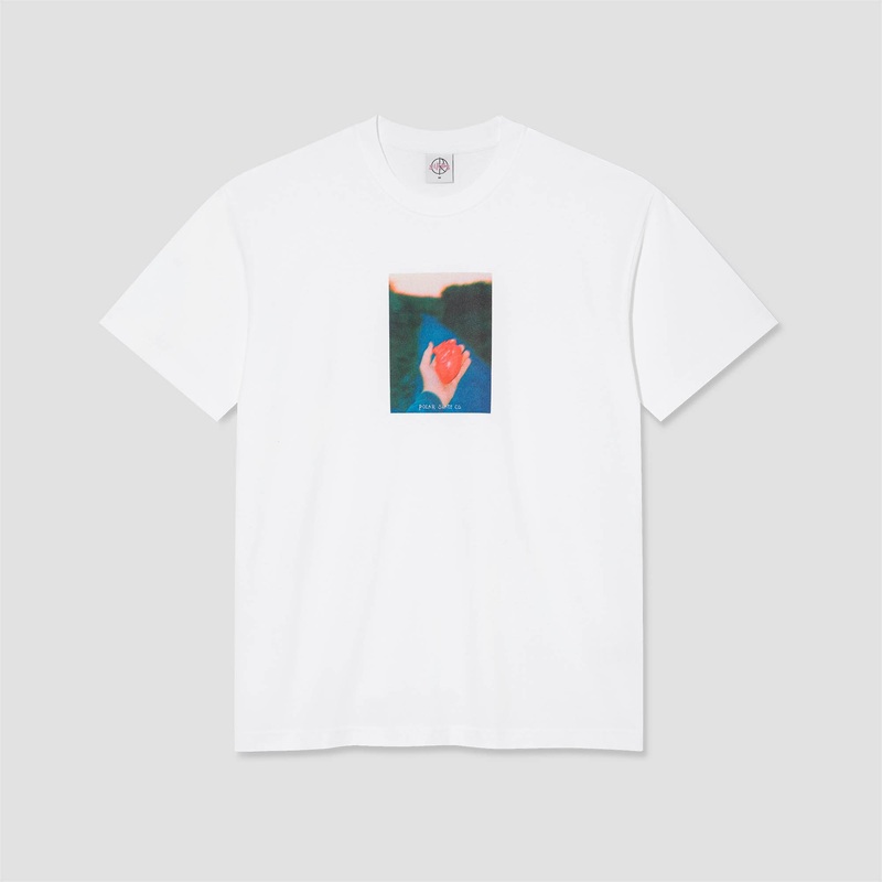 Polar Heart in Hand T-Shirt White Small