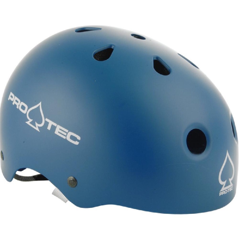 Pro-Tec Classic Matte Blue Longboard Skateboard Helmet (Certified) XS