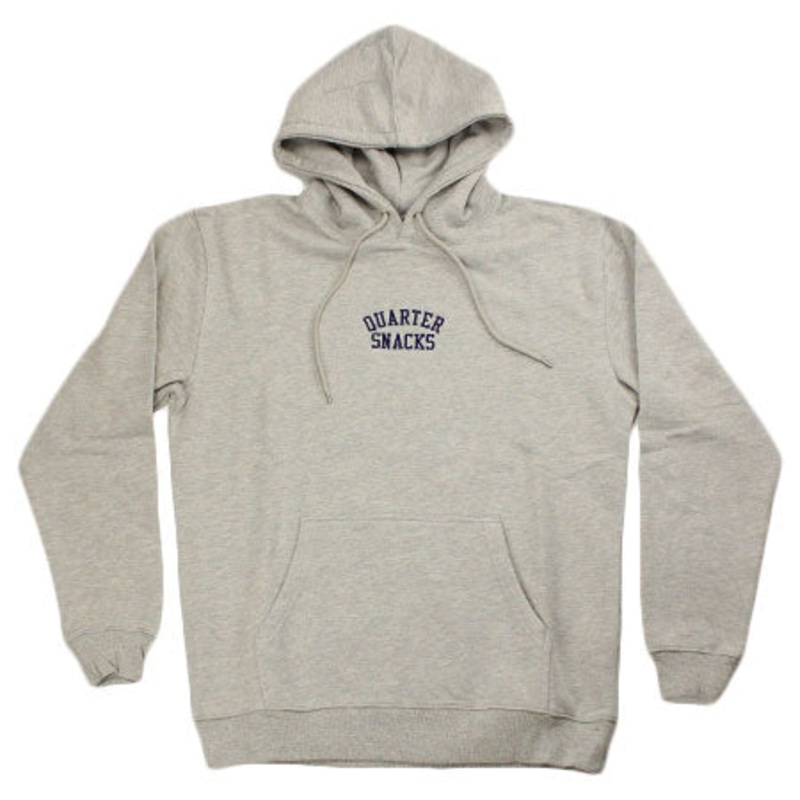Quartersnacks Embroidered Arch Hooded Sweatshirt Heather Grey Large