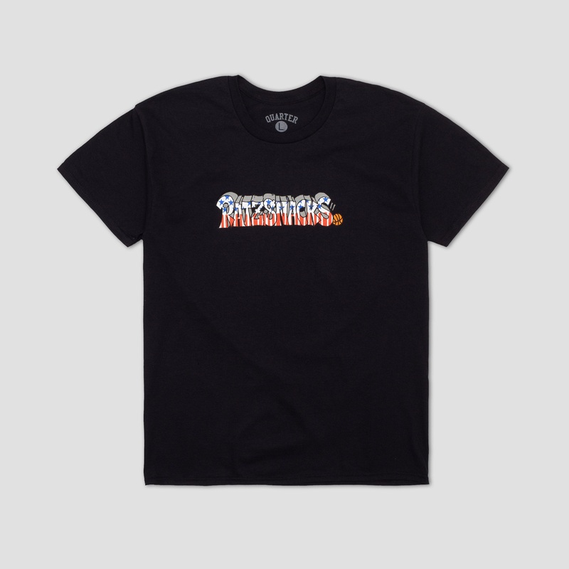 Quartersnacks Rat Ratz Script T-Shirt Black Small