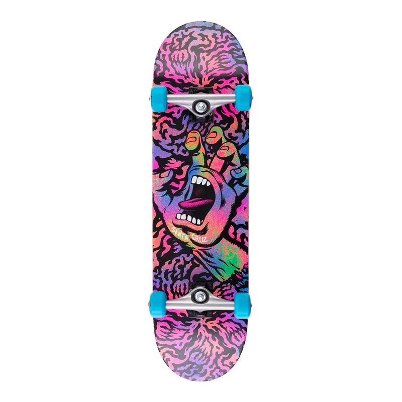 Santa Cruz – 8.25″ – Obscure Hand Complete Skateboard – Multi