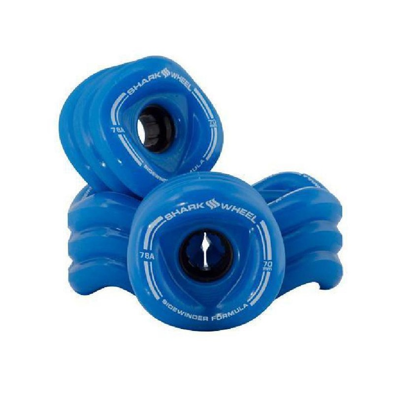 Shark Wheels longboard Blue Sidewinder 70mm 78a