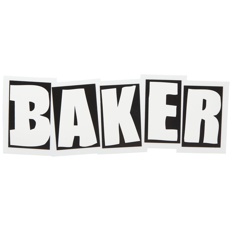 Baker Brand Logo Medium Clear Mylar Sticker (8.375″ x 3″)