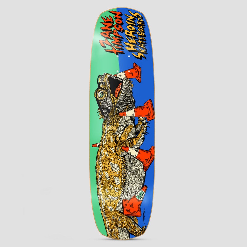 Heroin 9 Zane Double Shovel Skateboard Deck